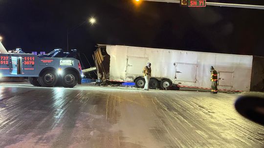 Responders Report Close Calls With Traffic at Icy Crash Scene