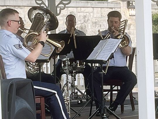 Air Force Band of the West Dazzles the Crowd in Blanco