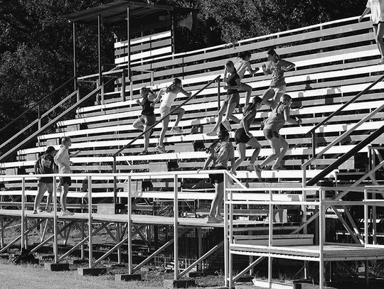 Athletes Pound the Weight Room, Track and Bleachers to Get Stronger