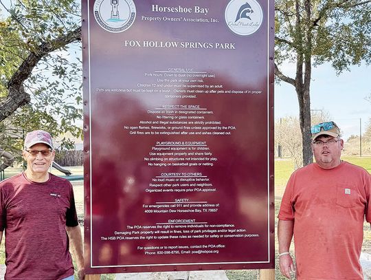 Barbecue dedication set for Fox Hollow Spring Park