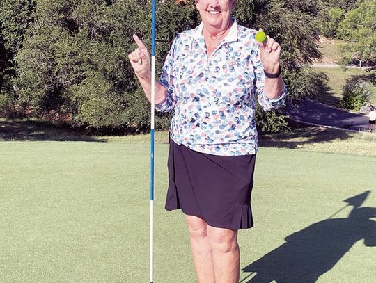 Dishman sinks hole in one