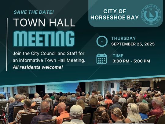 Horseshoe Bay Residents Invited to Annual Town Hall Meeting