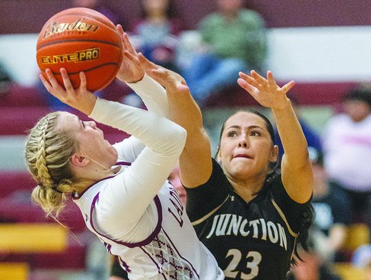 Lady Eagles split district games last week