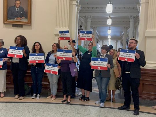 Library Activists Gather at State Capitol to Protest Bills Moving Through Legislature