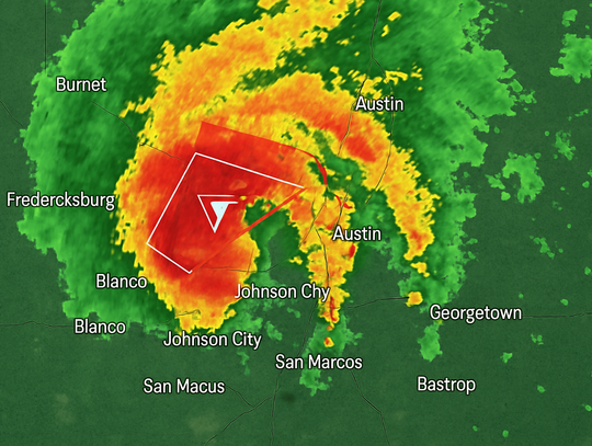 Tornado Warnings and Severe Storms Impact Central Texas