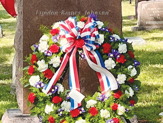 Wreath-Laying Ceremony Honors LBJ on 117th Birthday