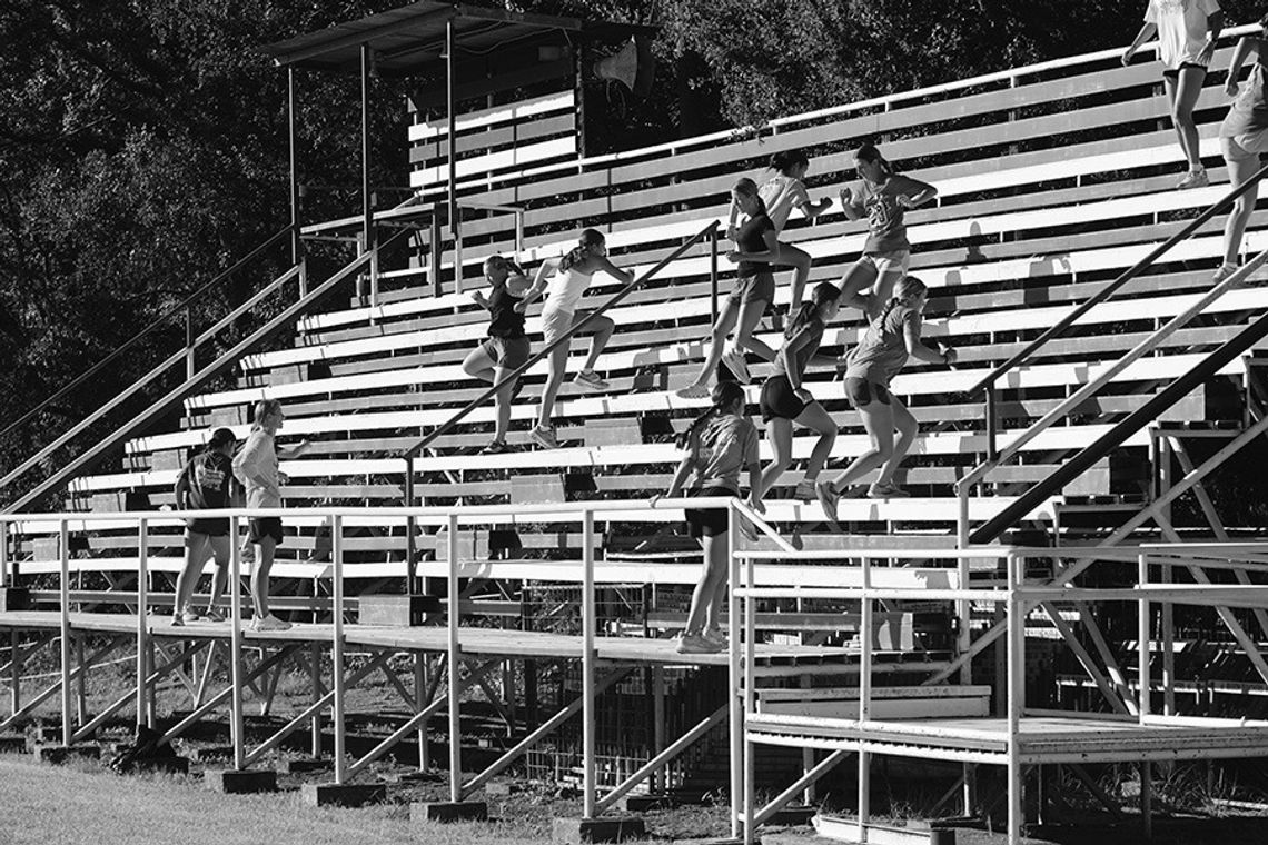Athletes Pound the Weight Room, Track and Bleachers to Get Stronger