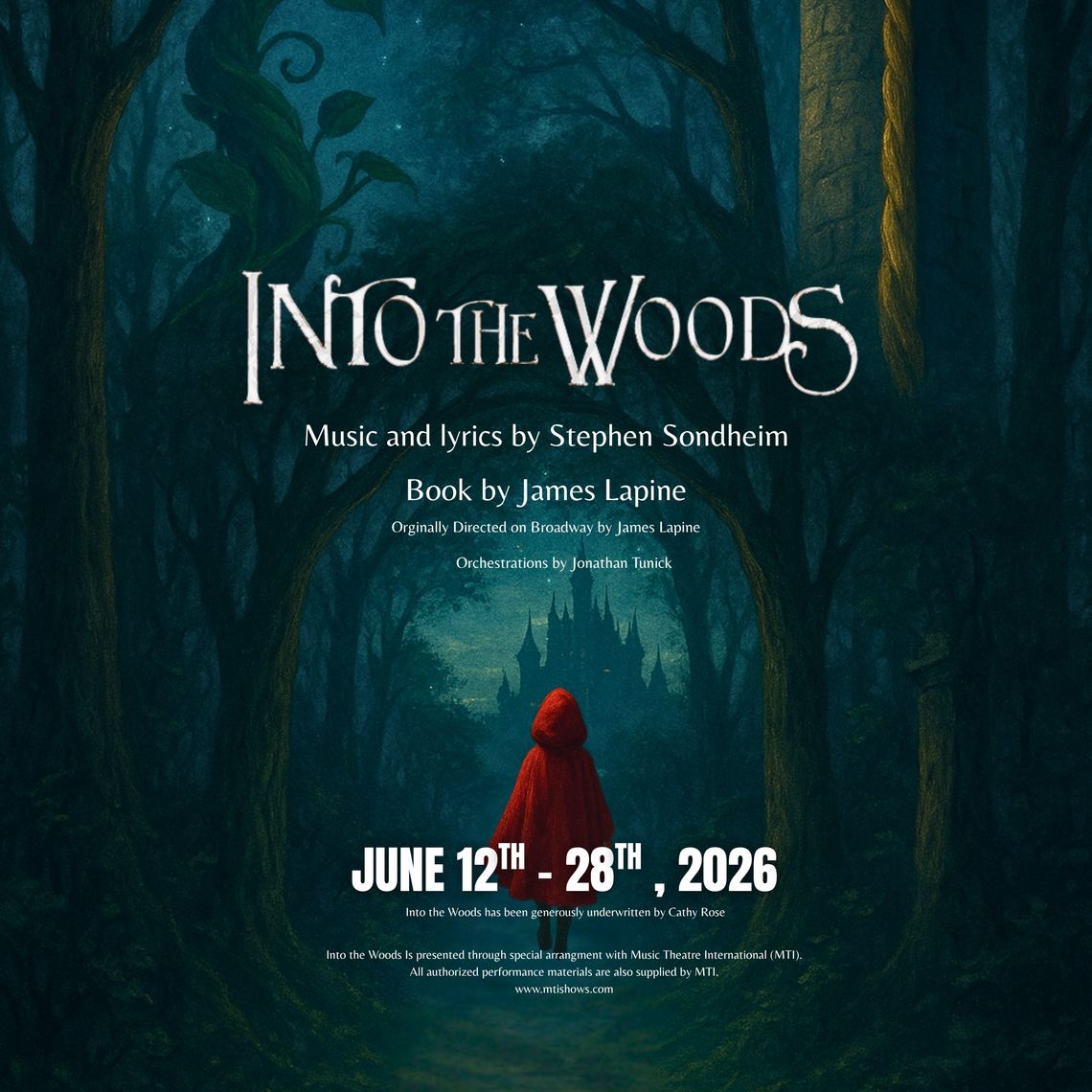 Audition dates, times set for HCCT production of Into the Woods