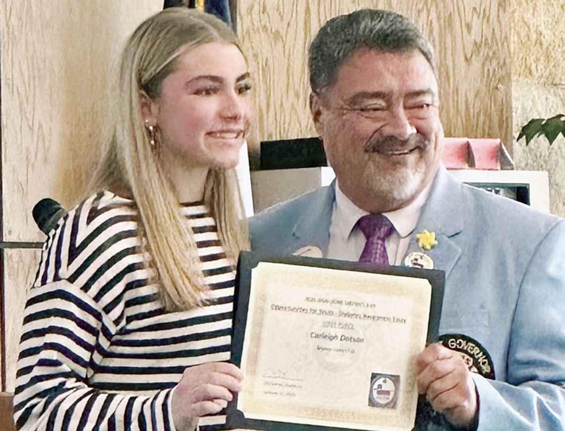 Dotson honored as distinct Lions Club essay winner Dotson honored as distinct Lions Club essay winner