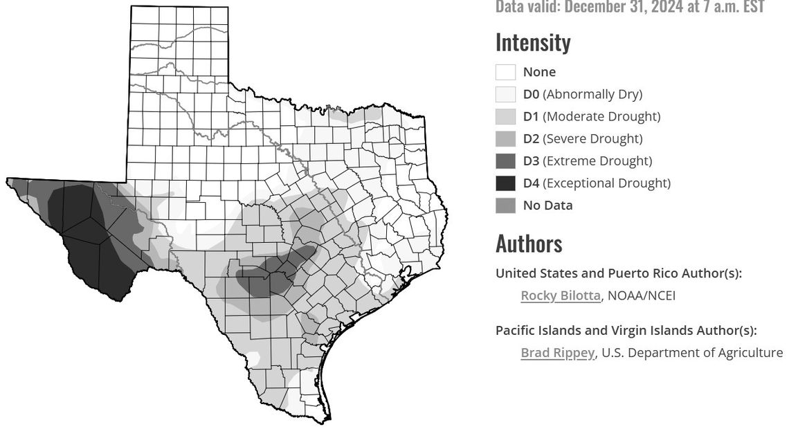 Drought conditions continue in Blanco County early in 2025