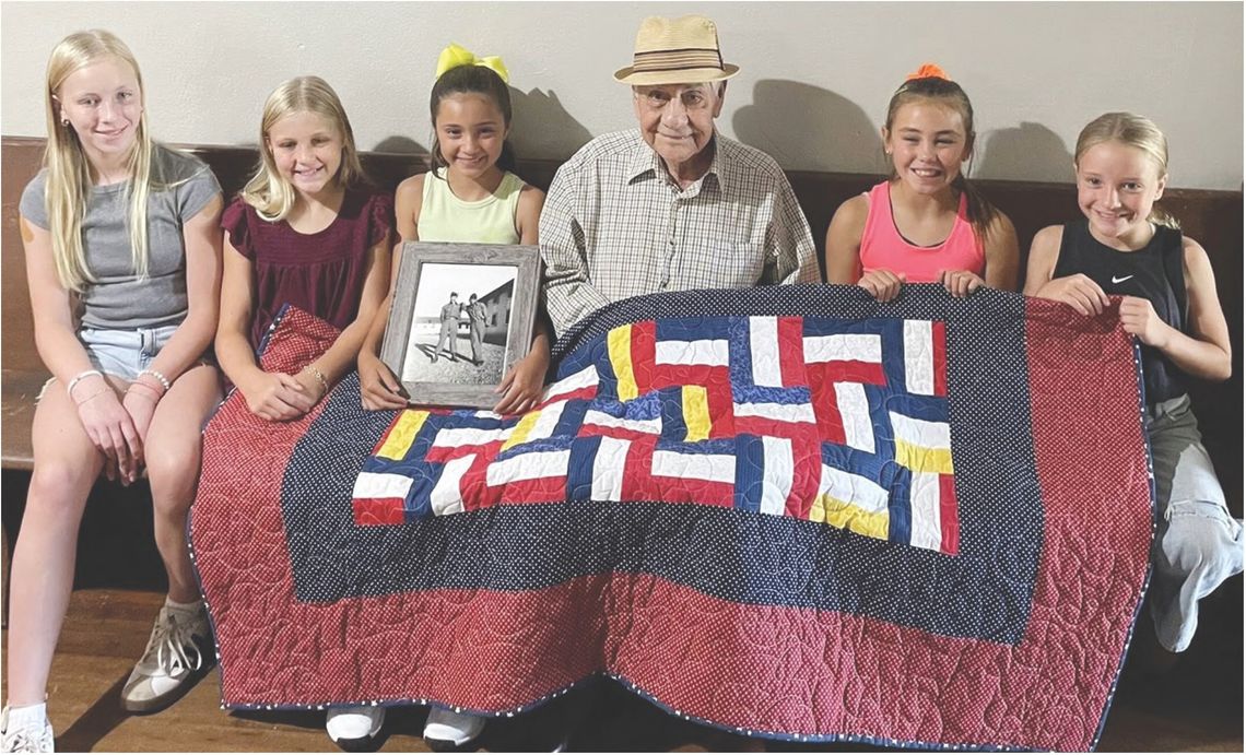 Mason County 4-H Quilt of Valor Awarded to Aurelio Mesa