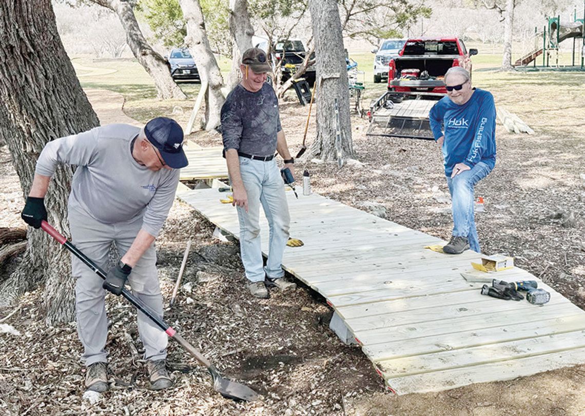 New boardwalk in place at Fox Hollow Springs Park New boardwalk in place at Fox Hollow Springs Park