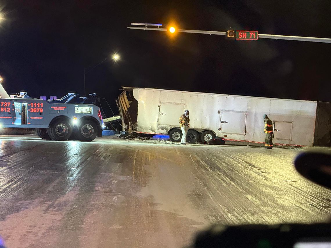 Responders Report Close Calls With Traffic at Icy Crash Scene
