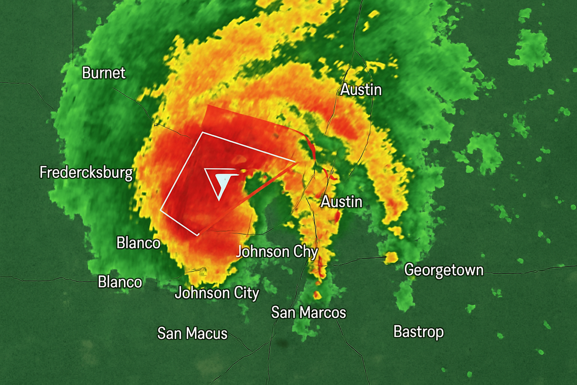 Tornado Warnings and Severe Storms Impact Central Texas