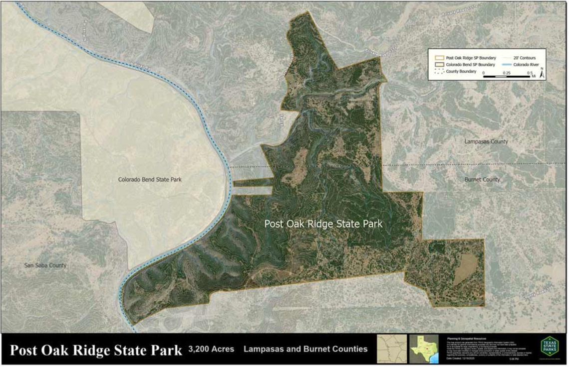 TPWD Seeks Public Input on New Post Oak Ridge State Park Development
